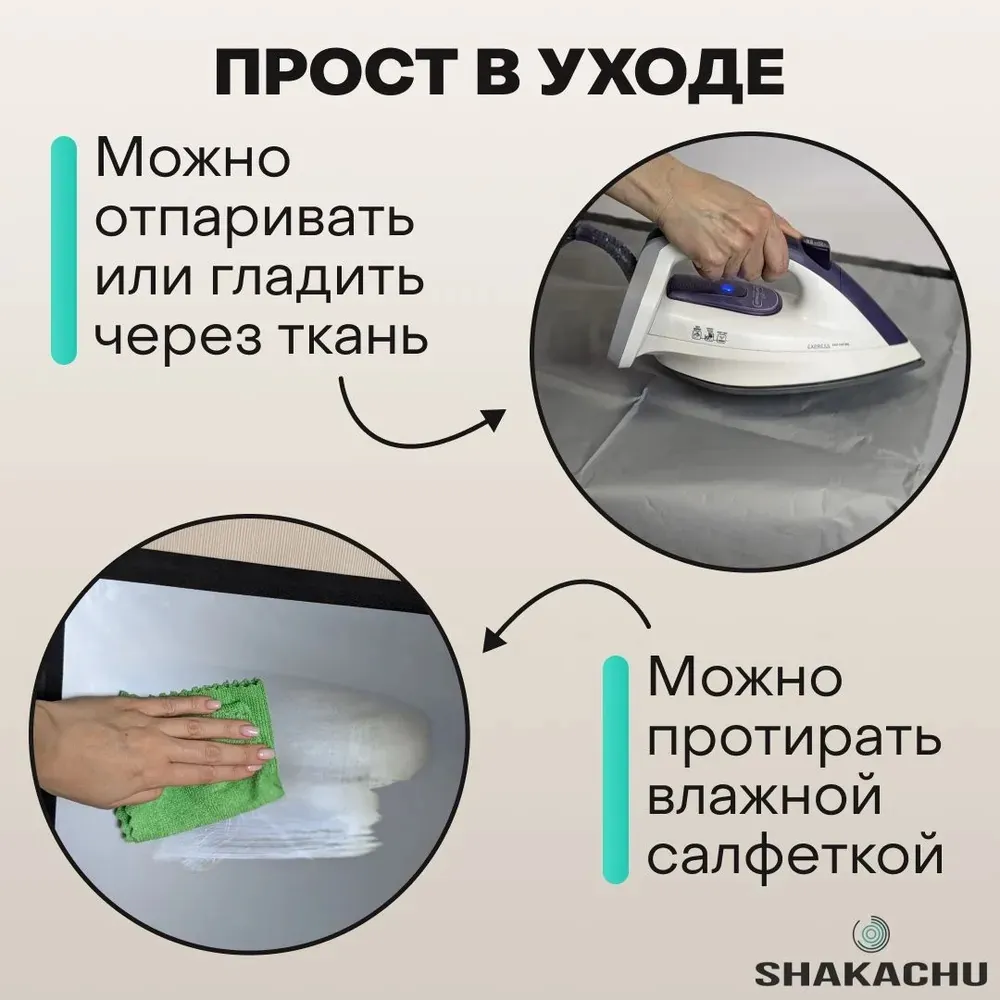 Уход за FGM-R: можно гладить через ткань и протирать