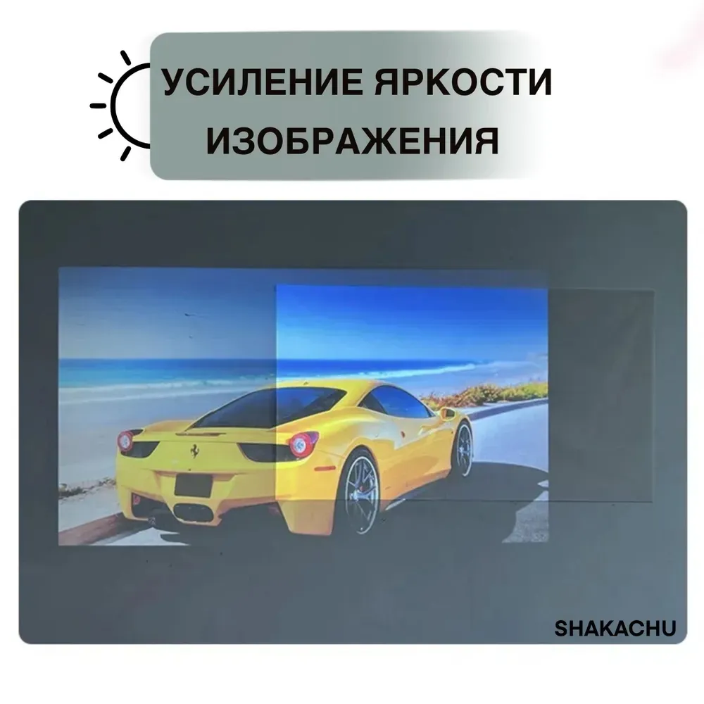 Сравнение яркости изображения на экране FWM